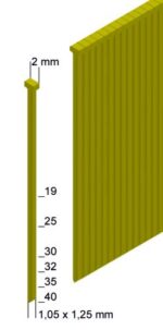 Καρφωτικό για βελονάκι με μικρό κεφάλι και στενό συνδετήρα 2P-J/ES40COMBI PREBENA