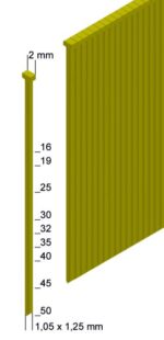 Καρφωτικό για βελονάκι με μικρό κεφάλι (“DIY” Ερασιτεχνική χρήση) 2XR-J50 PREBENA