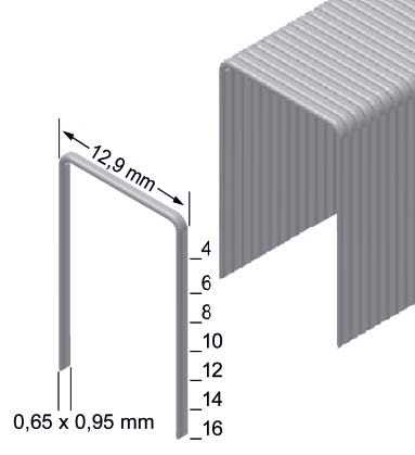 Καρφωτικό για φαρδύ συνδετήρα ιδανικό για συνεχή χρήση/λειτουργία 1M-A16-LN50 PREBENA