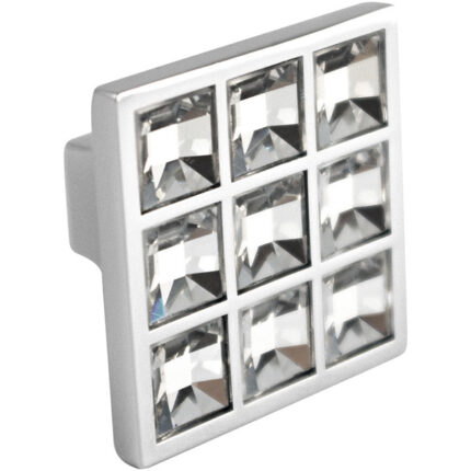 Πόμολο 38x38mm Χρώμιο