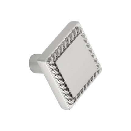 Πόμολο 28x28mm Νίκελ Σατινέ