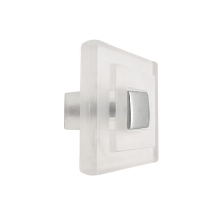 Πόμολο 35x35mm Διάφανο