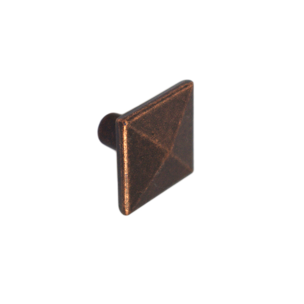 10250741 Πόμολο 30x30mm Οξειδωμένος χαλκός
