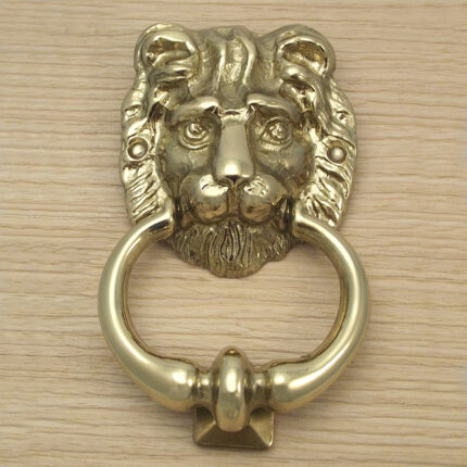 Ρόπτρο λιοντάρι χρυσό 110Χ120mm