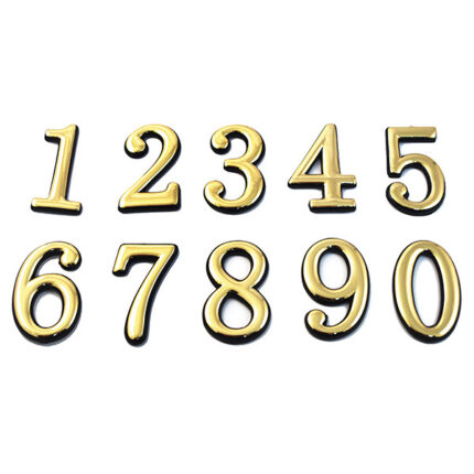 Νούμερο αυτοκόλλητο 5 εκατοστών 1 χρυσό
