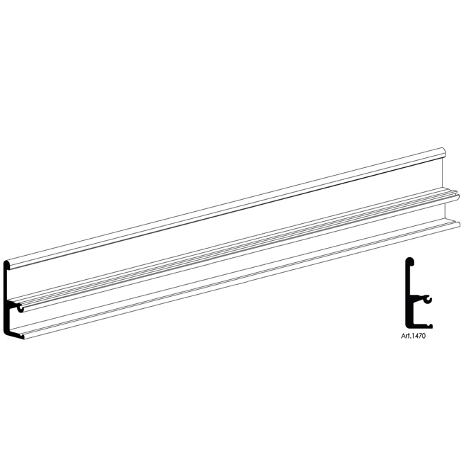 11250436-37_art1470-1 Οδηγός άνω Diva Air 2500mm Πόρτας