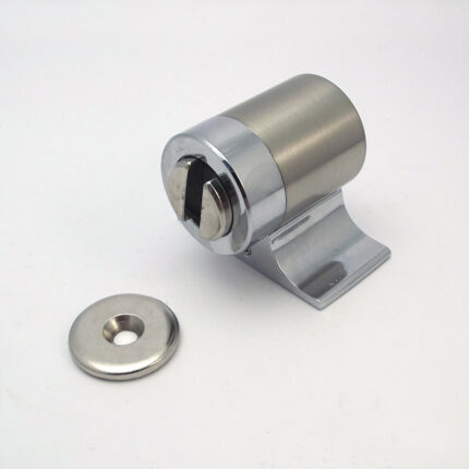 Στοπ πόρτας νίκελ σατινέ κύλινδρος με μαγνήτη