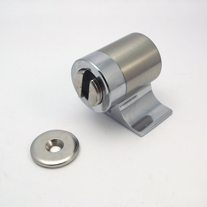 11250481 Στοπ πόρτας νίκελ σατινέ κύλινδρος με μαγνήτη