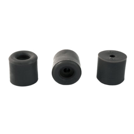 Στοπ πόρτας βιδωτό ελαστικό μαύρο 34mm