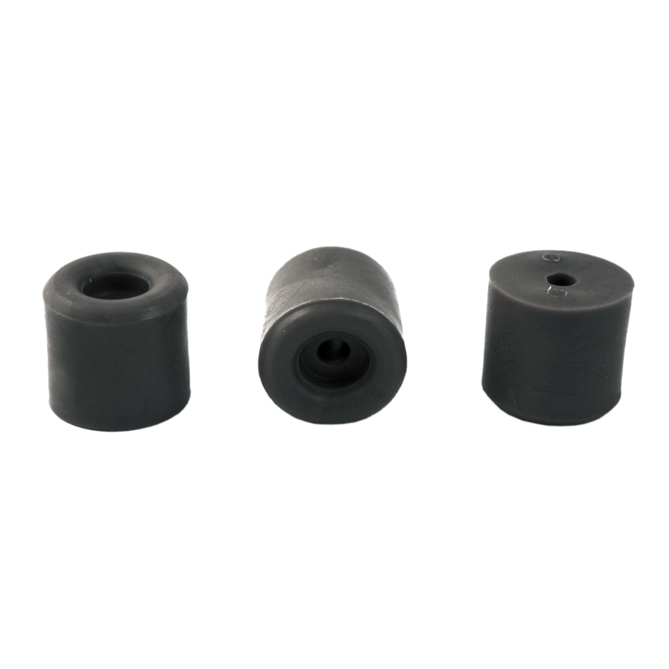 11250485-2 Στοπ πόρτας βιδωτό ελαστικό μαύρο 34mm