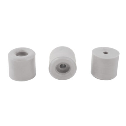 Στοπ πόρτας βιδωτό ελαστικό λευκό 34mm