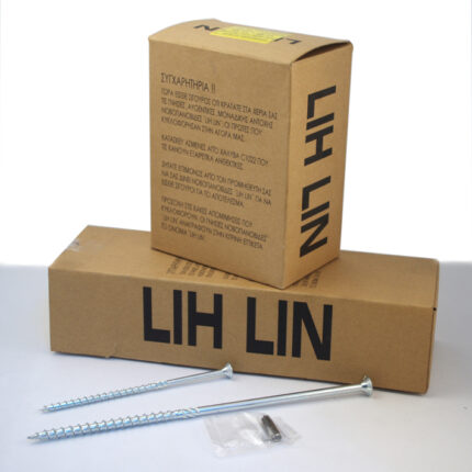 Βίδα ξύλου Torx γαλβανιζέ Lih-Lin με φρέζα και μύτη δώρο