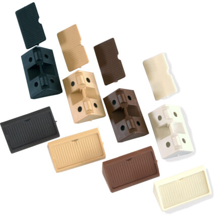 Γωνία πλαστική λευκή με καπάκι 20X20X42mm