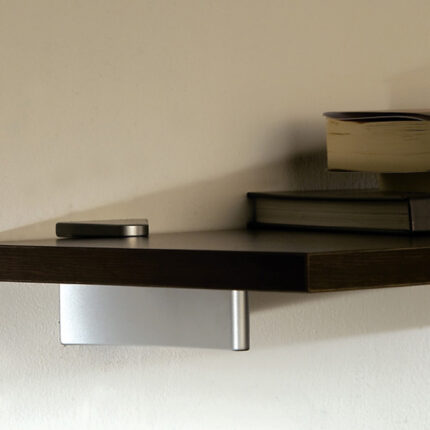 Βάση ραφιών τριγωνική 70kg χρωμίου ματ