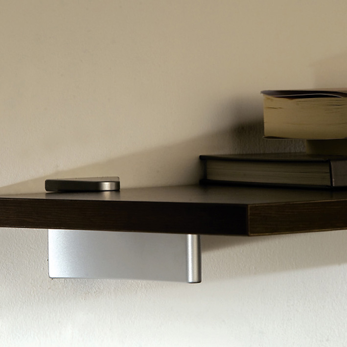 12400041 Βάση ραφιών τριγωνική 70kg χρωμίου ματ