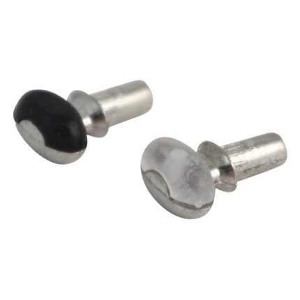 Στοπ ραφιών οβάλ βεντουζάκι μαυρο