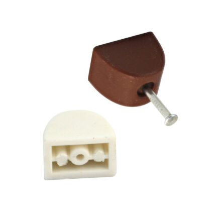 Στοπ ραφιων με καρφί 15x12 καφε