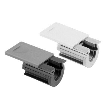 Φωλιά στήριξης ραφιών με καπάκι λευκό Φ14mm