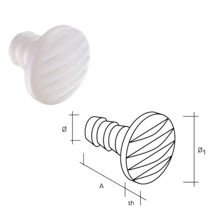 Αντιθορυβικο πλαστικο χωνευτο Φ5 διαφανο