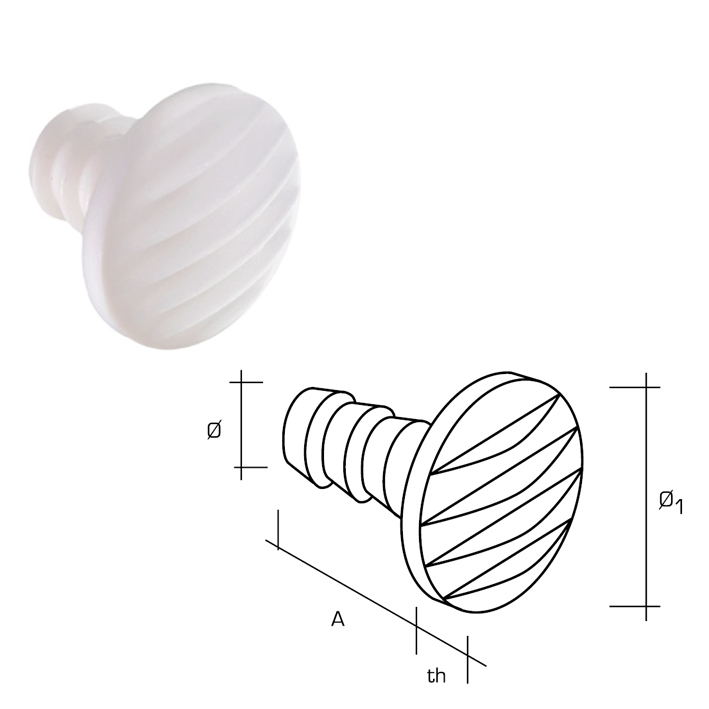 13300116 Αντιθορυβικο πλαστικο χωνευτο Φ5 διαφανο