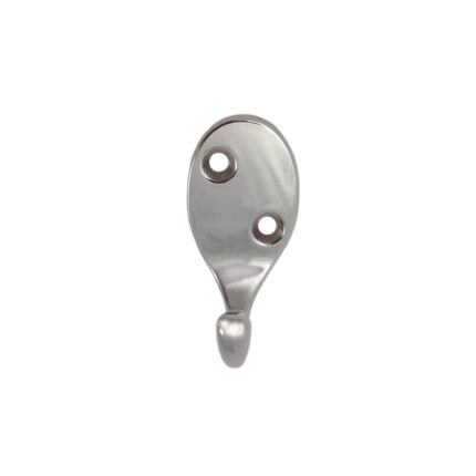 Κρεμάστρα χρωμίου 1 θεσης οβάλ