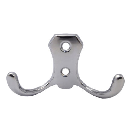 Κρεμάστρα χρωμίου 2 θέσεων με γωνίες