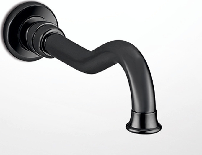 19325-400 Εκροή Μπαταρίας Εντοιχισμού Μπανιέρας Black Matt 19325-400