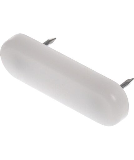 Ολισθητήρας 48Χ45mm με διπλό καρφί λευκός