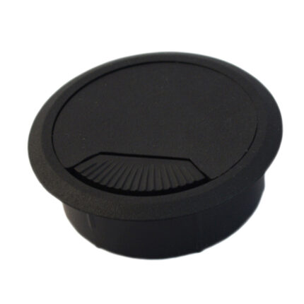 Τάπα καλωδίων γραφείου Φ60 μαύρη