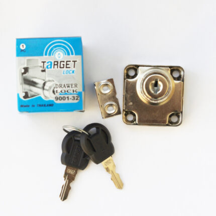 Κλειδαριά μονό συρτάρι χρώμιο (32mm)