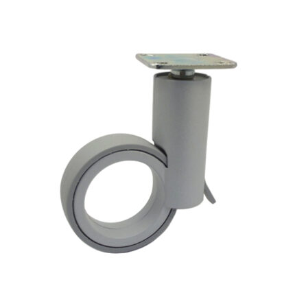 ΡΟΔΑ ΕΠΙΠΛΩΝ ROTOLA ΓΚΡΙ H:100mm ΜΕ ΦΡΕΝΟ + ΠΛΑΚΑ 47Χ47mm