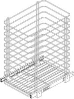 Καλάθι μπάνιου-κουζίνας με τηλεσκοπικό μηχανισμό100% δαπέδου