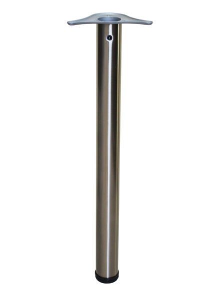 Πόδια τραπεζιού Φ60x710mm brushed νίκελ (Σετ 4 τεμ.)