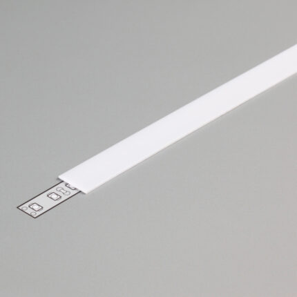 Καπάκι λευκό (J slide) για προφίλ αλουμινίου LED 14mm 2000mm TOPMET