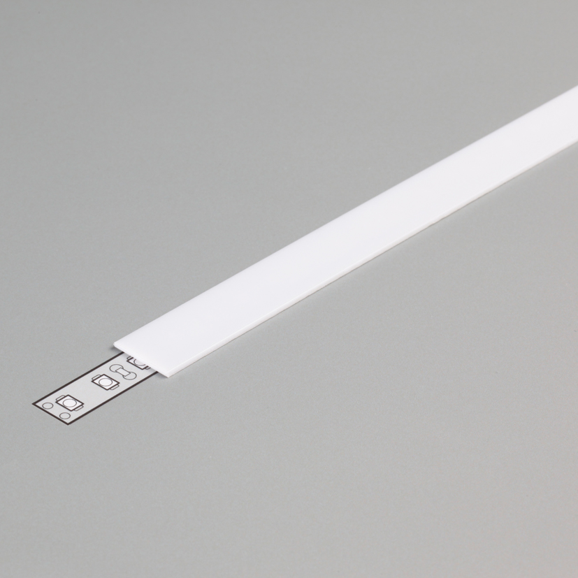 338-66300145_mail Καπάκι λευκό (J slide) για προφίλ αλουμινίου LED 14mm 2000mm TOPMET