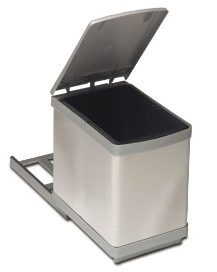 ΔΟΧΕΙΟ ΣΥΡΟΜ.INOX ΜΕΤΑΛΛΙΚΟ W23xD38xH36cm 16lt