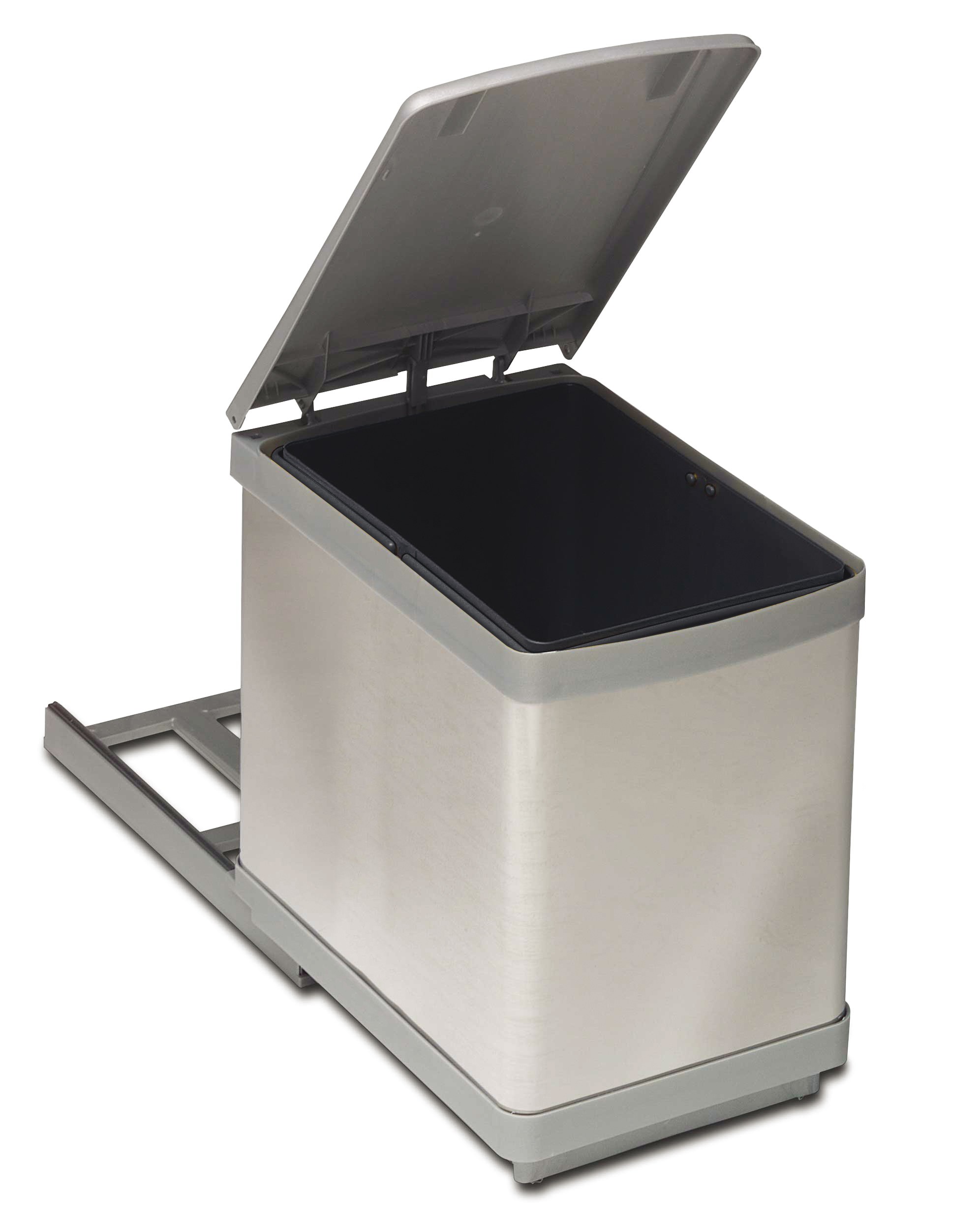 35099 ΔΟΧΕΙΟ ΣΥΡΟΜ.INOX ΜΕΤΑΛΛΙΚΟ W23xD38xH36cm 16lt