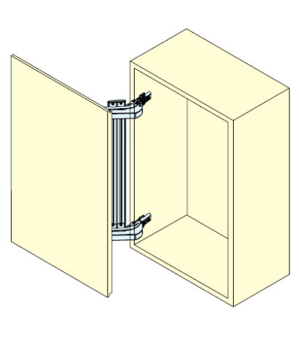 Μηχανισμός swing με φρένο για πορτάκι ντουλαπιού 7kg max