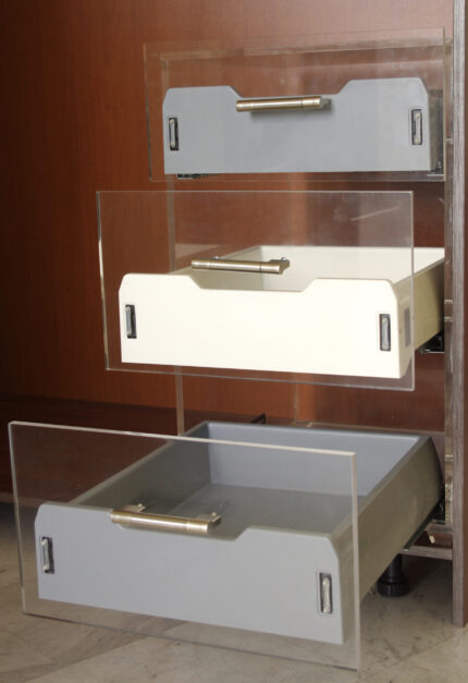 Συρτάρι MGS πλαστικό εσωτερικό γκρι με φρένο Β:450mmxΠ:500mm Υ:86mm έτοιμο