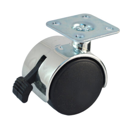 Ρόδα Φ40 + πλάκα + φρένο νίκελ