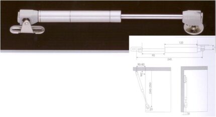 Αμορτισέρ λαδιού βάση μεταλλική 200N