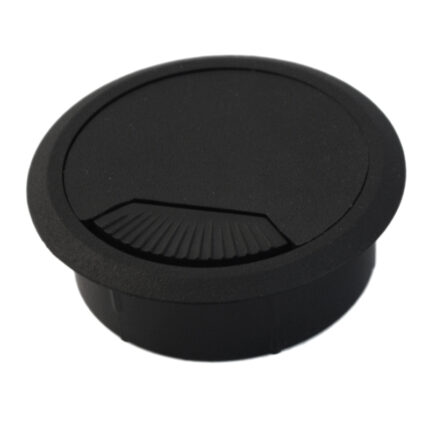 Τάπα καλωδίων γραφείου eco Φ60 μαυρη