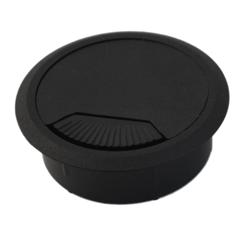 38177 Τάπα καλωδίων γραφείου eco Φ60 μαυρη