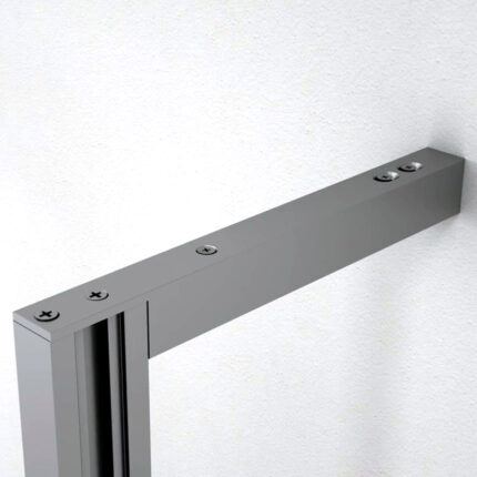 Σετ στήριξης σε τοίχο 22 cm ανοδιωμένο αλουμίνιο μαύρο