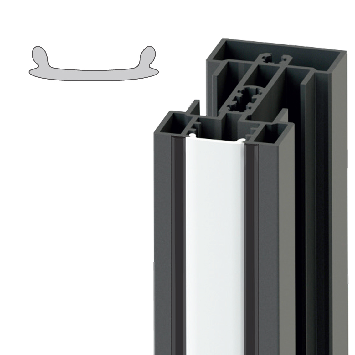 413-mgsl Καπάκι pvc διάχυσης για φωτισμό led 100m