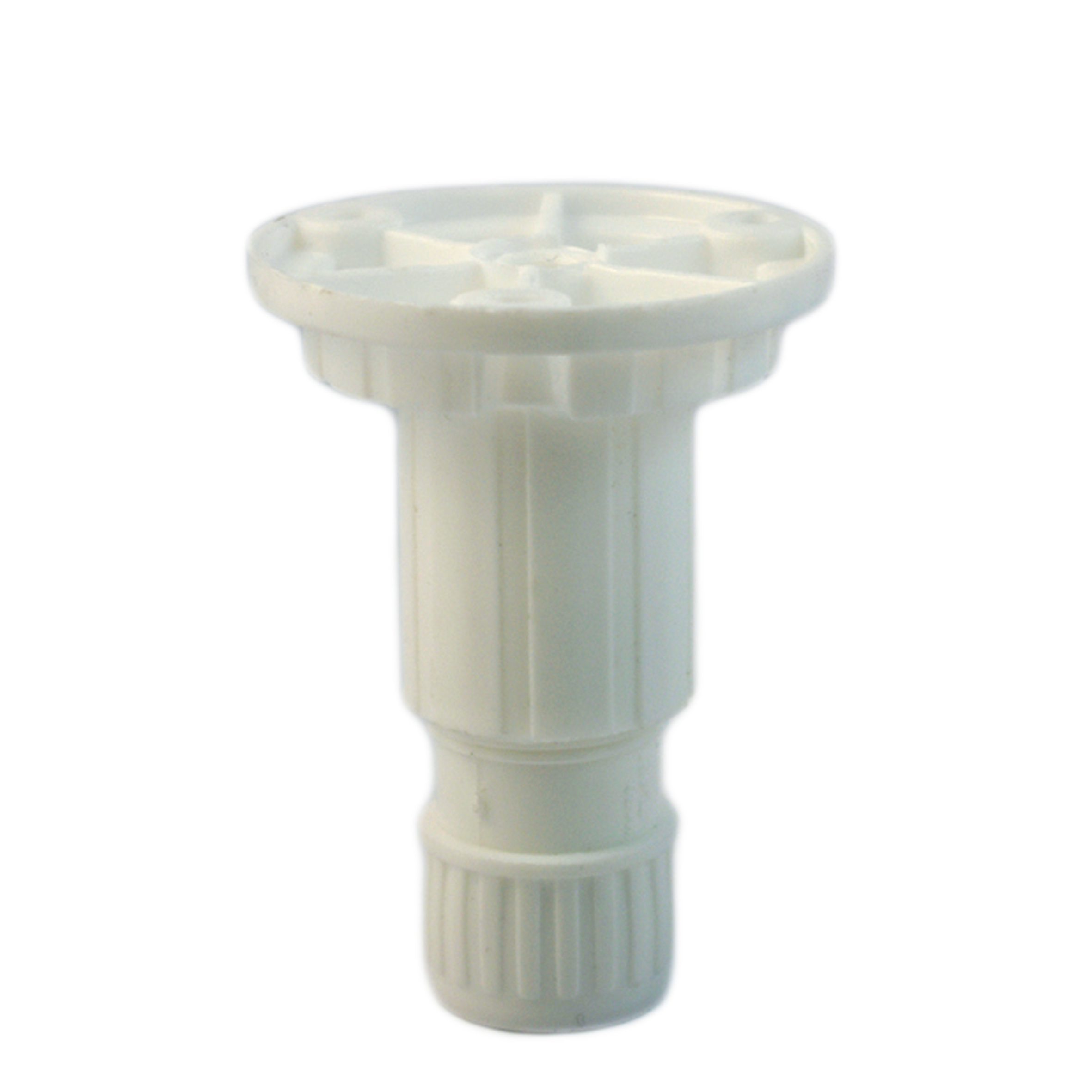 44915 Πόδι πλαστικό λευκό 70mm