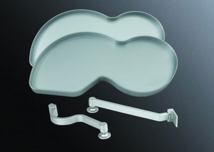 ΓΩΝΙΑΚΟ ΚΑΛΑΘΙ ΠΛΑΣΤΙΚΟ ΟΛΙΚΗΣ ΕΞΑΓΩΓΗΣ (R) SILVER