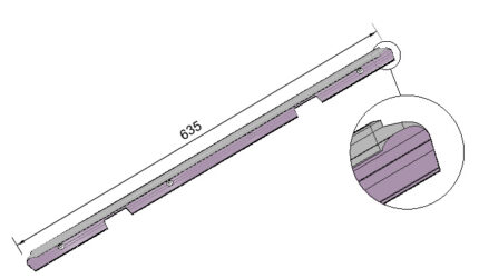 ΕΝΩΤΙΚΟ ΠΑΓΚΟΥ Ν.101 63CM ΚΑΦΕ ΚΟΥΡΒΑ 3ΑΡΙ