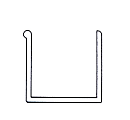 ΠΡΟΦΙΛ ΑΛΟΥΜΙΝΙΟΥ ΓΙΑ ΠΟΡΤΑ ΝΤΟΥΛΑΠΑΣ 18ΜΜ (MR) 3m