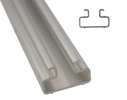 ΒΕΡΓΑ ΑΛΟΥΜΙΝΙΟΥ ΓΙΑ ΡΑΦΙ 3m ΚΑΜΠΥΛΩΤΟ ΠΡΟΦΙΛ